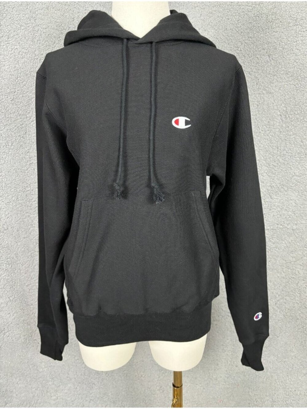 Champion Reverse Weave Women's Heavyweight Pullover Hoodie XS Black New With Tag